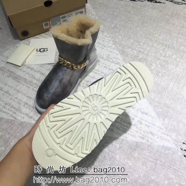 UGG 2018冬季新款 銀色光面 防風保暖 雪地靴 QZS1905